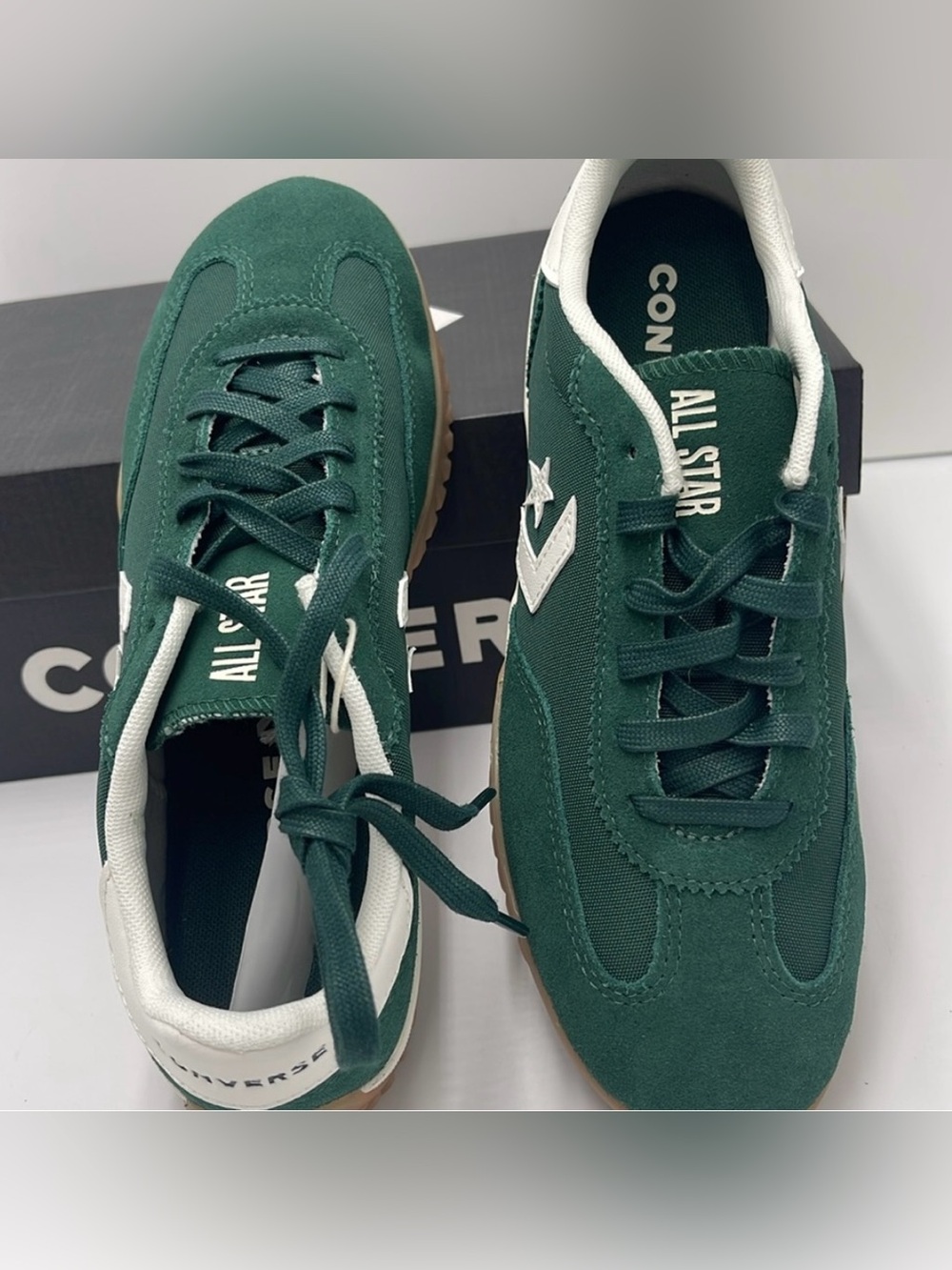 Converse UniSex Run Star Trainer Ox Green Suede & Textile Low-Top Sneakers - Picture 8 of 8